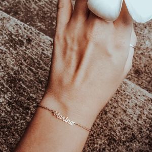 Marina De Buchi custom luxe name bracelet Meghan